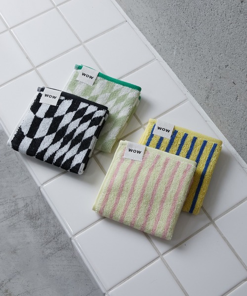 WITH OR WITHOUT ハンカチ STRIPE HAND TOWEL/ストライプハンドタオル