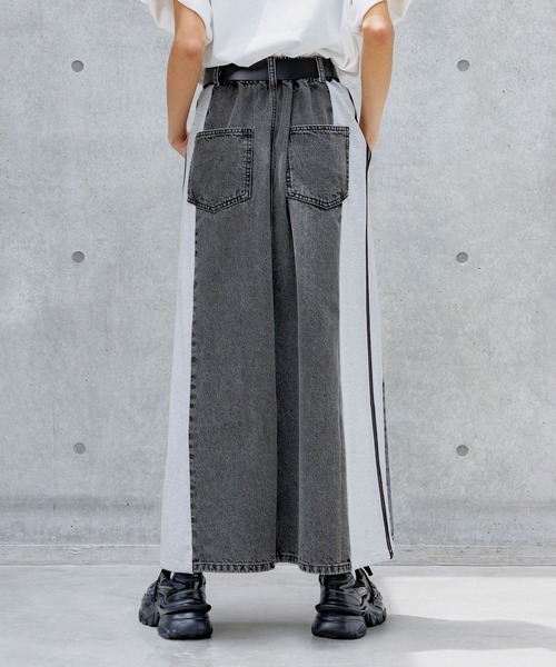 jeans 総柄　デニムスカート デニムパッチスカート / スカート | エスニックファッション