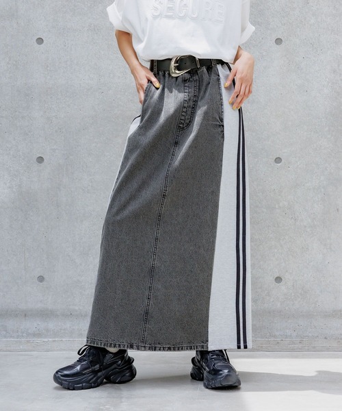 PAGEBOY スカート ドッキングデニムスカート : ZOZOTOWN Yahoo