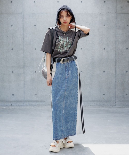 PAGEBOY スカート ドッキングデニムスカート : ZOZOTOWN Yahoo