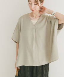 tシャツ リネンライクVネックプルオーバー レディース｜ZOZOTOWN Yahoo!店