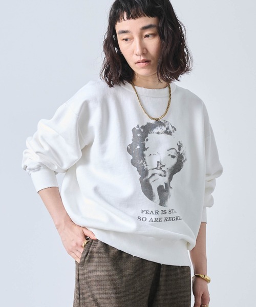 kha:ki トレーナー スウェット 「KHA:KI / カーキ」DAMAGE SWEAT