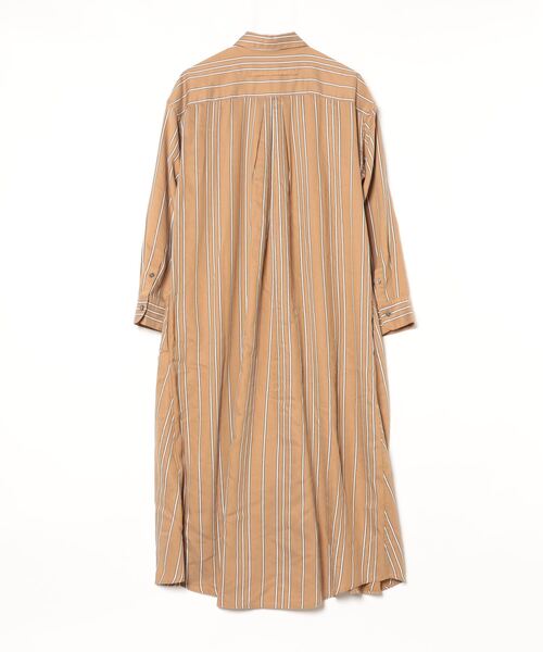 TICCA 「TICCA」 ストライプ柄シャツワンピース FREE ベージュ TICCA 「TICCA」 ストライプ柄シャツワンピース FREE ベージュ
