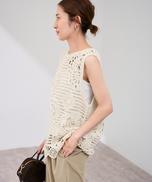 FRAMeWORK ブラウス シャツ コットン刺繍ブラウス レディース