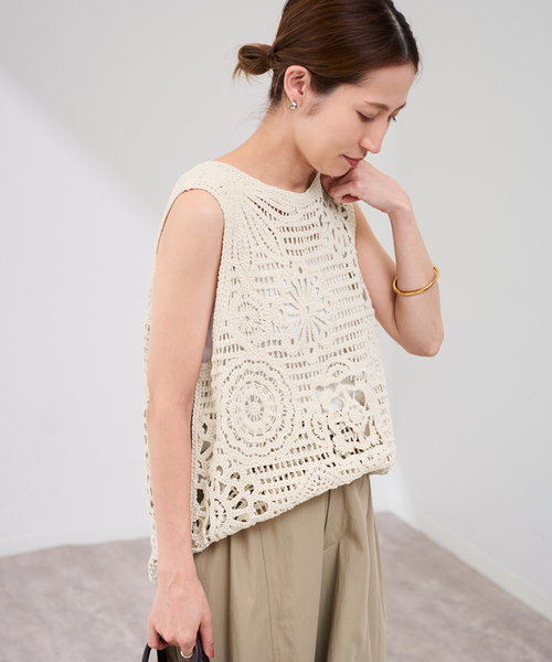 FRAMeWORK ブラウス シャツ コットン刺繍ブラウス レディース