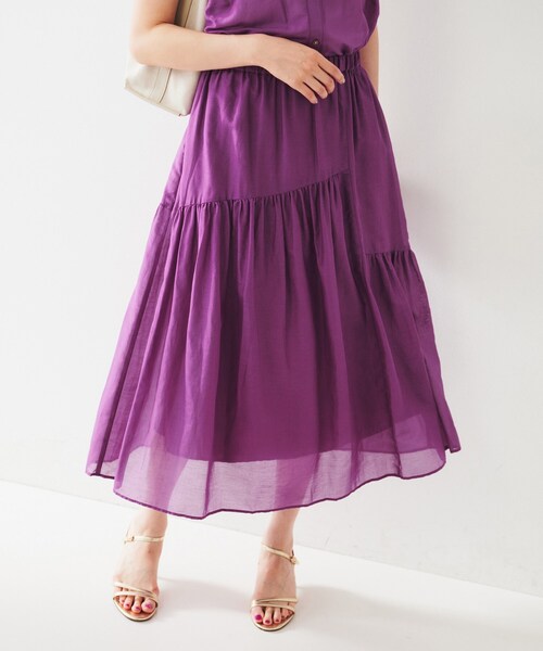 新品 UNTITLED スカート M ネイビー fablica キレイめネイビー＆ブルー| UNTITLED OFFICIAL SITE（アン