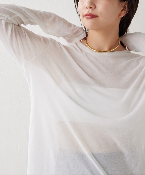 「GALLARDAGALANTE」 「La nature linge」長袖カットソー FREE ホワイト レディース