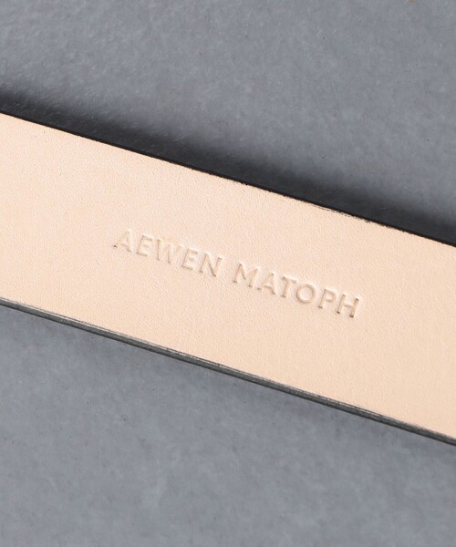 週末特価！AEWEN MATOPH ブラックレザーベルト AEWEN MATOPH（イウエン マトフ） ベルト 「AEWEN MATOPH」レザー