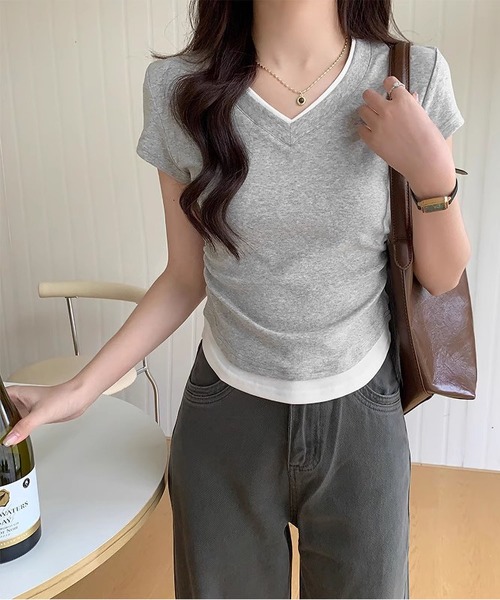 「MAISON DE THERESE」 半袖Tシャツ M ブルー レディース