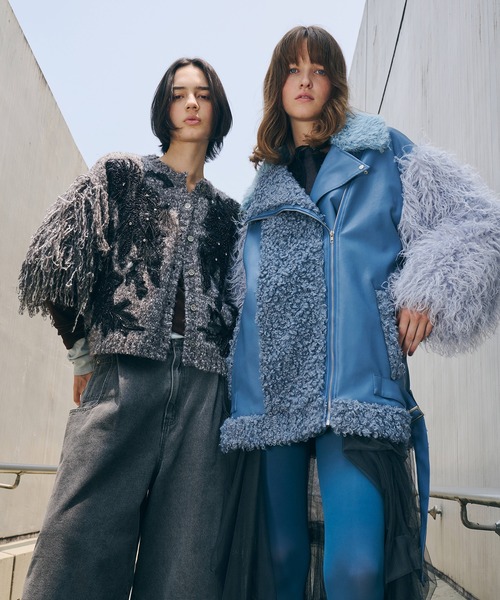 「新品」Ten LA BELLE ETUDE フリンジ付きカーディガン LA BELLE ETUDE（ラベルエチュード） カーディガン 「TEN by LA BELLE