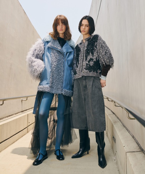 「新品」Ten LA BELLE ETUDE フリンジ付きカーディガン LA BELLE ETUDE（ラベルエチュード） カーディガン 「TEN by LA BELLE