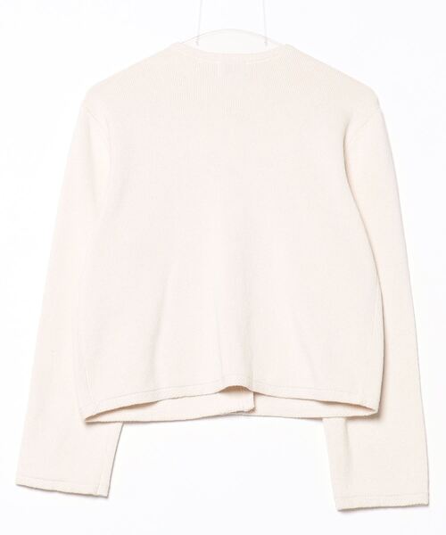 新品green label relaxing ノーカラーニットジャケット ミックス ツイード ノーカラー ニット ジャケット ―ウォッシャブル―