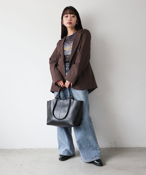 MIAN（ミアン） トートバッグ LILAC / ダブルハンドルA4トートバッグ