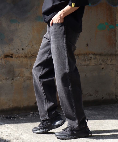 Hanes（ヘインズ） ワイドパンツ ジーンズ 「HANES/ヘインズ」ワイド 