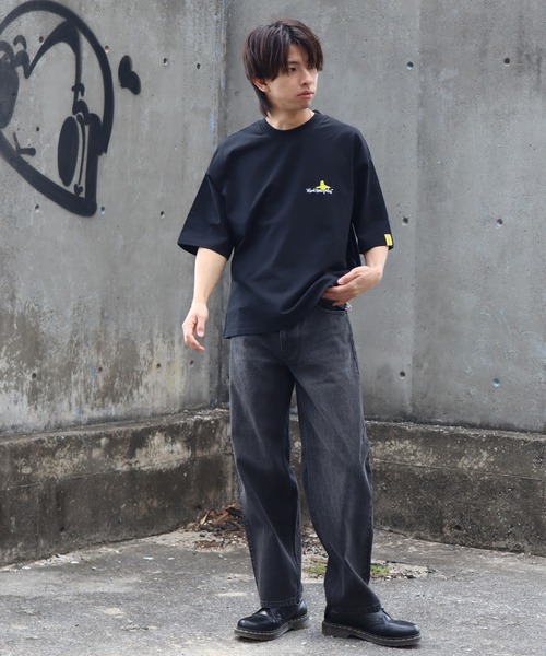Hanes（ヘインズ） ワイドパンツ ジーンズ 「HANES/ヘインズ」ワイド 