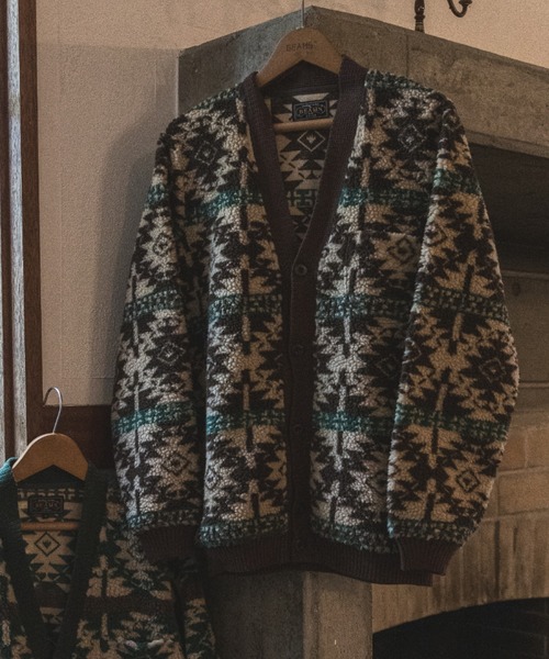 BEAMS+（ビームスプラス） トレーナー スウェット ボア ジャカード