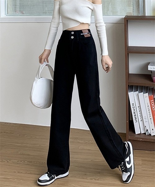 「Dream garden」 デニムパンツ X-LARGE ブラック レディース