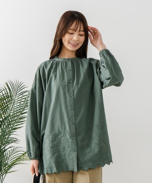 ronherman   forte forte 刺繍ブラウス fort point（フォートポイント） ブラウス シャツ 「C-FORT POINT