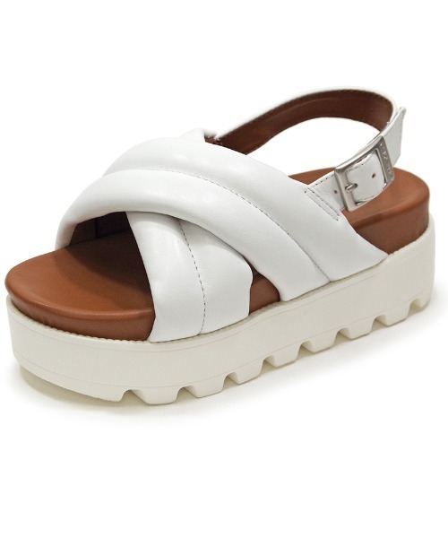 「Minnetonka」 フラットサンダル 5 シルバー レディース_画像8