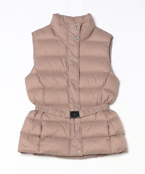 最終値下げ‼︎Ralph Lauren キルティングダウンベスト ベージュ LAUREN RALPH ダウンベスト ベスト ベルテッド チャンネル