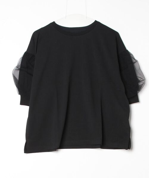 「Shelly island」 半袖カットソー FREE ブラック レディース_画像2