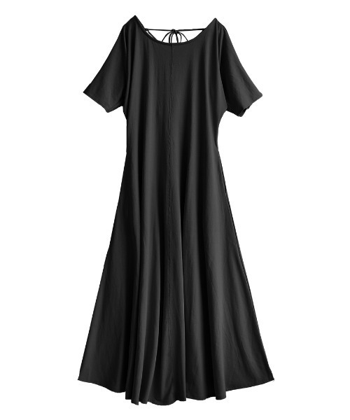 「e-zakkamania stores」 半袖ワンピース フリー ブラック レディース_画像3