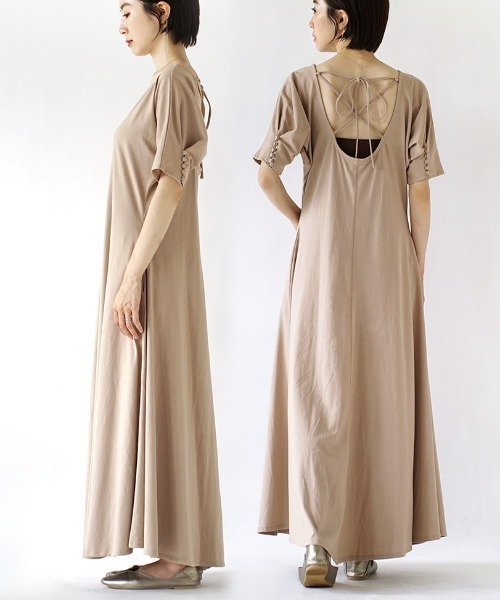 「e-zakkamania stores」 半袖ワンピース フリー ブラック レディース_画像9