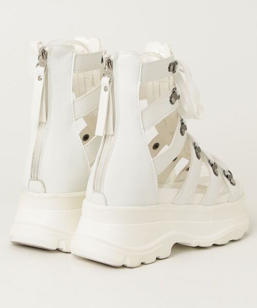 「LUGG NAGG」 フラットサンダル 23.5cm ホワイト レディース_画像2