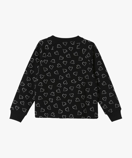 agnes b.（アニエスベー） トレーナー キッズ ハートプリント コットン