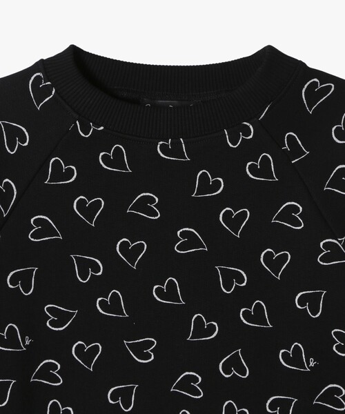 agnes b.（アニエスベー） トレーナー キッズ ハートプリント コットン