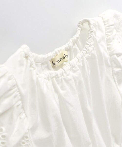 「branshes」 「KIDS」半袖ブラウス 140 オフホワイト キッズ_画像3