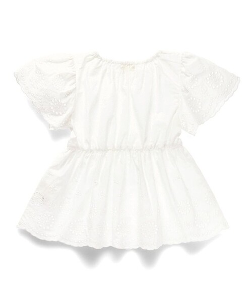 「branshes」 「KIDS」半袖ブラウス 140 オフホワイト キッズ_画像7