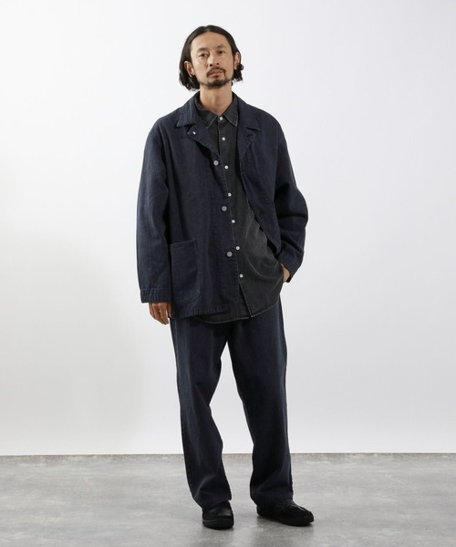 BAYFLOW カバーオール 「SMITH'S×BAYFLOW」別注ヒッコリージャケット