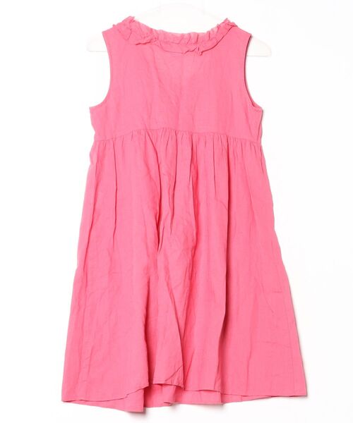 「To b. by agnes b.」 フリルノースリーブワンピース 36 ピンク レディース_画像2
