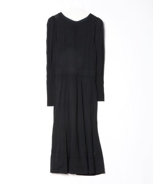 セルフォード　黒 長袖 ひざ丈ワンピース　38 CELFORD（セルフォード） 長袖ワンピース 38 ブラック レディース