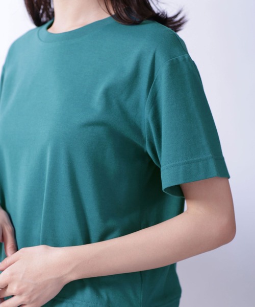 「MUVEIL WORK」 半袖Tシャツ「nano・universeコラボ」 36 ホワイト レディース_画像6