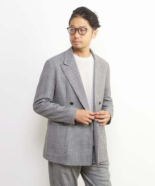 MEN'S MELROSE ジャケット テーラードジャケット ツィーディージャージ