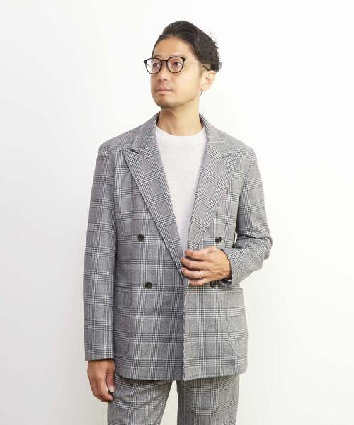 MEN'S MELROSE ジャケット テーラードジャケット ツィーディージャージ