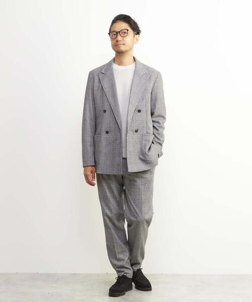 MEN'S MELROSE ジャケット テーラードジャケット ツィーディージャージ
