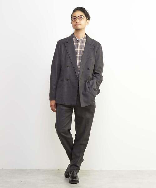 MEN'S MELROSE ジャケット テーラードジャケット ツィーディージャージ
