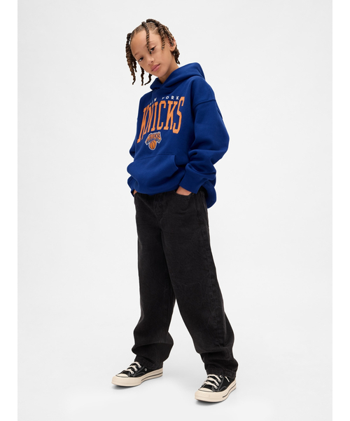 Gap ギャップNBA ニューヨークニックスロゴヘビーウェイトパーカー　Lサイズ NBA ニューヨーク ニックス ロゴ ヘビーウェイトパーカー｜ギャップの