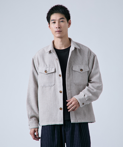 レディース 【マディソンブルー】ウールCPOシャツジャケット☆オフ 