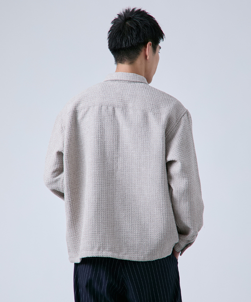 B.C STOCK（ベーセーストック） シャツ ツイードモール CPO シャツ