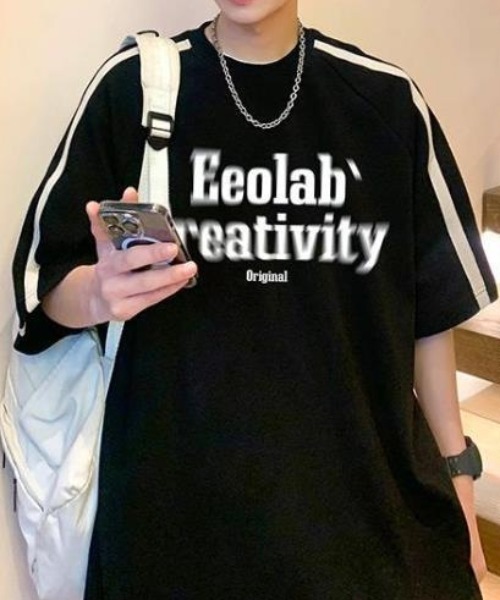 「link lot」 半袖Tシャツ M ブラック メンズ_画像7