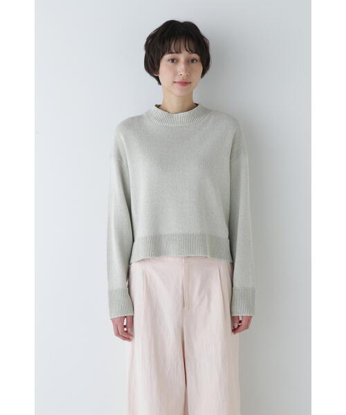 「human woman」 長袖ニット MEDIUM イエロー系その他4 レディース_画像4