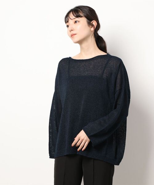 framework フレームワーク　モヘア　ボーダー　ニット　ネイビー framework フレームワーク モヘア ボーダー ニット ネイビー