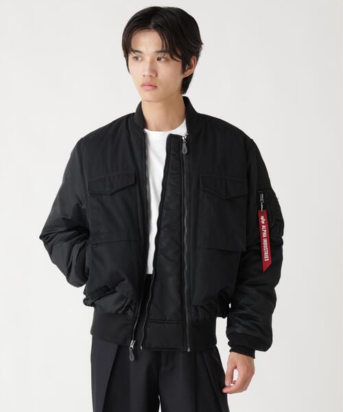ALPHA INDUSTRIES アルファインダストリーズMA-1 ブラック L Alpha Industries（アルファ・インダストリーズ） アルファ