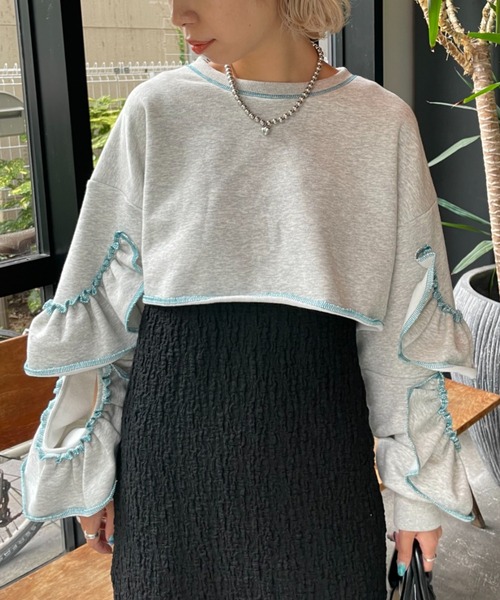 「HELLO.SANFRANCISCO」 スウェットカットソー FREE ベージュ レディース_画像9