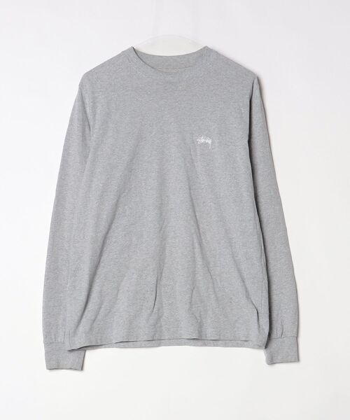 STUSSY（ステューシー） 長袖Tシャツ SMALL ヘザーグレー メンズ