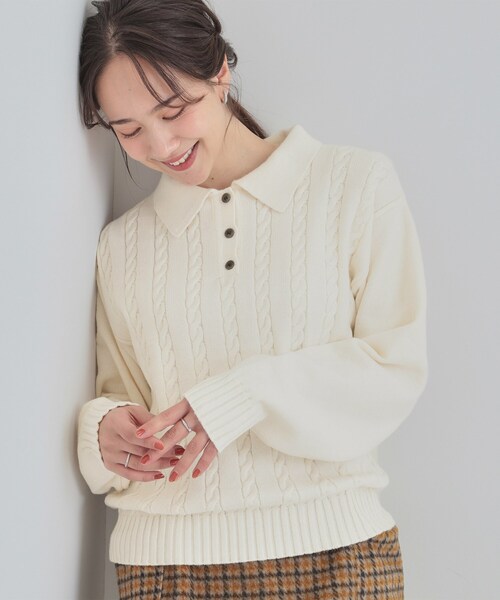 DRESKIP（ドレスキップ） ニット セーター 「S-LL」配色ボタンが